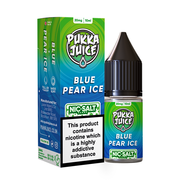 Pukka Juice Nic Salt - Blue Pear Ice